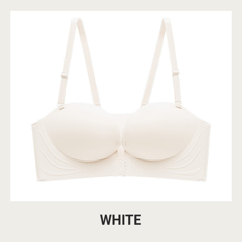 Women’s Strapless Front-Fastening Bra & Pushing-Up Bra 🌸 Padded 🌙 Cup-Enhancing 🎀 Non-slip design & Removable straps 👚 Suitable for all kinds of outfits 🕊️ Wire-free 💧 Seamless