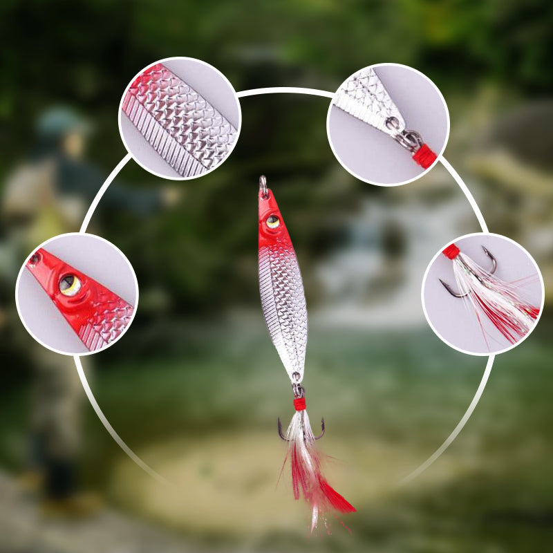 Realistic 3D Floating Fishing Baits Set with 3 Hooks