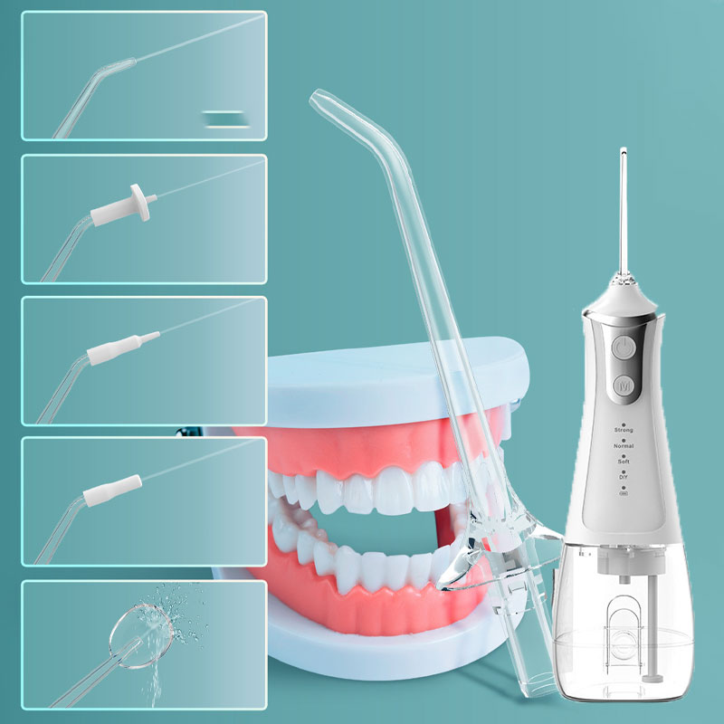 300 ml Waterdichte Waterflosser met 5 Mondstukken