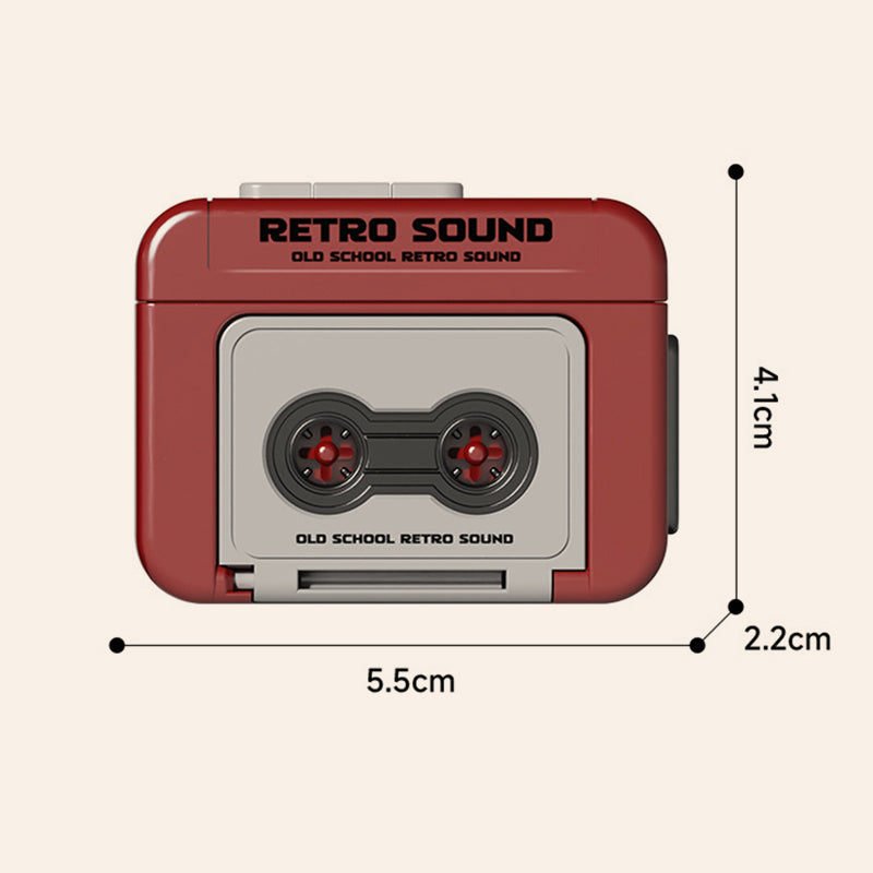 Creatieve Mini Tape Recorder Sleutelhanger