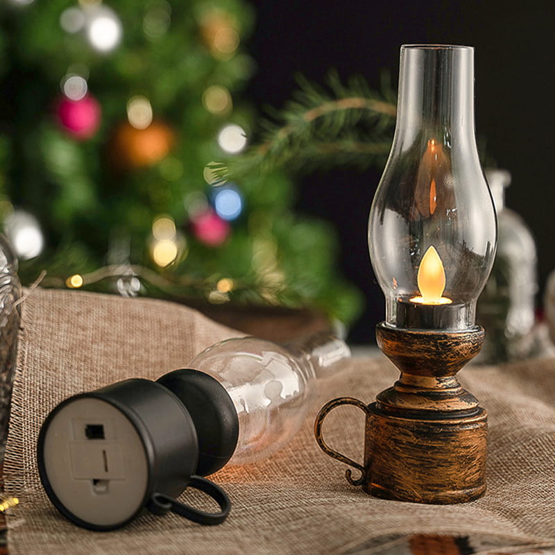 👍Ontvang van tevoren een 49% korting voor Kerstmis💥💥LED Vintage Kerosine Lamp Elektronische Swing Kaars