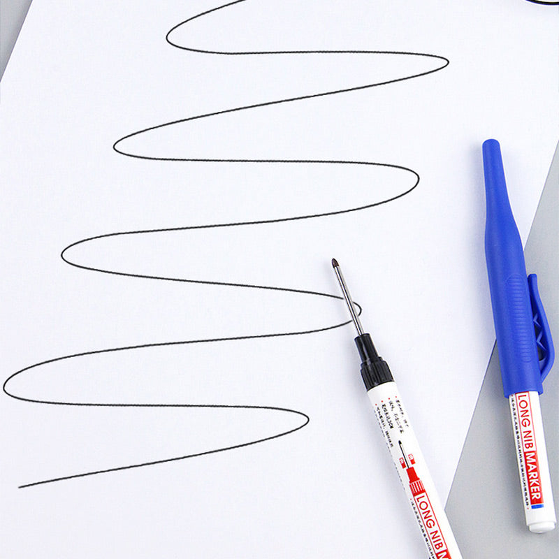 💖2025 Hot Sale💖 Markeerstift met lange punt 🖍️Op oliebasis en sneldrogend