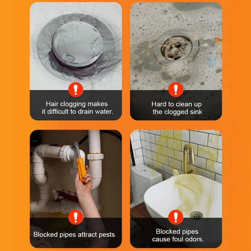 🚿 50% korting! Krachtig afvoerreinigingspoeder – lost haar, zeep & etensresten op, verwijdert geurtjes & veilig voor leidingen. 4 zakjes – resultaat in 30 minuten! ✨🔧
