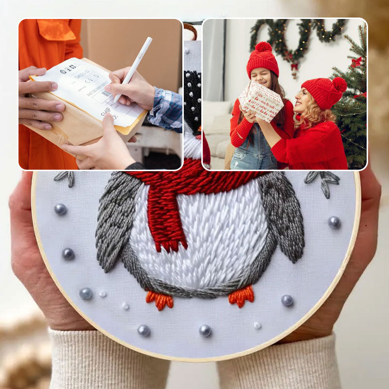 Kerst borduurwerk kit voor DIY-vakantie decoraties