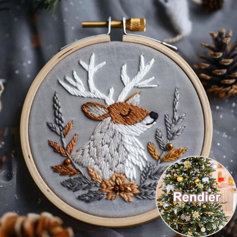 Kerst borduurwerk kit voor DIY-vakantie decoraties