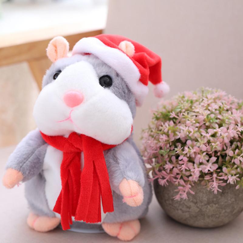 🐹 50% korting! Pratende hamsterknuffel – herhaalt geluid, beweegt het hoofdje & zacht om te knuffelen. Verkrijgbaar in 3 kleuren & kersteditie – 15 cm! ✨🎄
