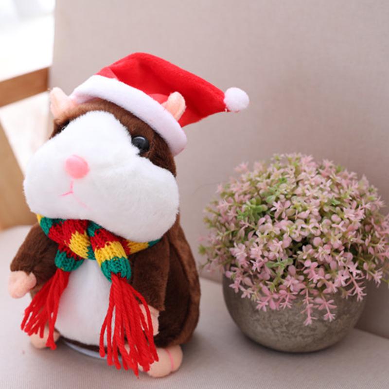 🐹 50% korting! Pratende hamsterknuffel – herhaalt geluid, beweegt het hoofdje & zacht om te knuffelen. Verkrijgbaar in 3 kleuren & kersteditie – 15 cm! ✨🎄