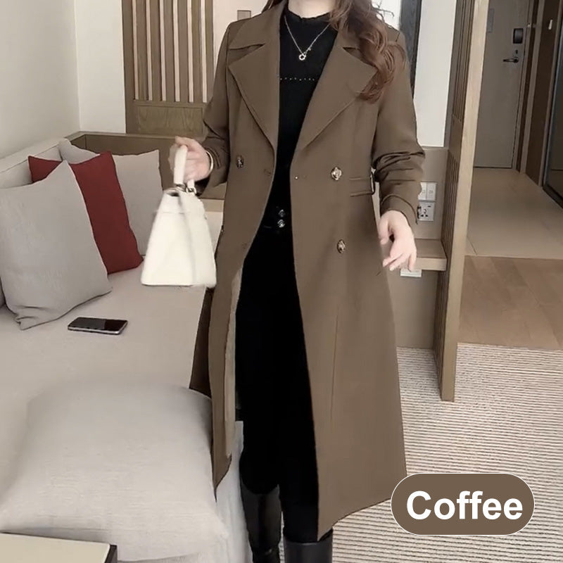 🔥Beperkte tijd 49% korting 🔥Elegante trenchcoat met pluche voering voor dames