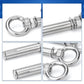 6PCS/Pack 304 roestvrij staal hijsring expansieschroef