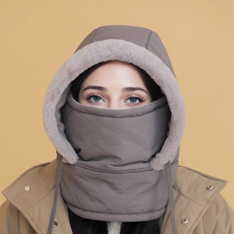 🧢❄️Dikke Thermo Hoed met Gezichtsmasker – Warm en Stijlvol voor Mannen en Vrouwen!