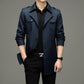 Heren Dubbel Rij Knopen Trenchcoat Jas