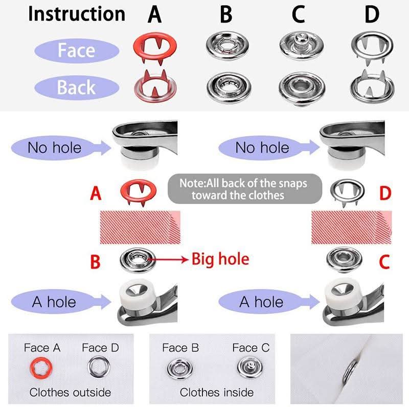 🔥50% korting op de laatste dag🔥Snap Button DIY Craft Kit