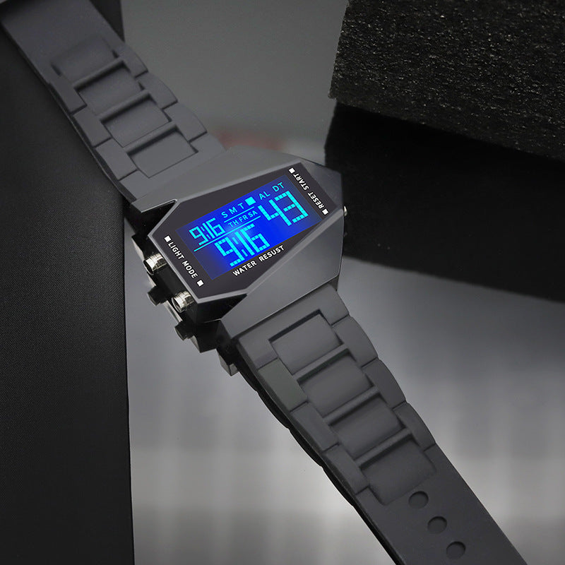 🔥Nieuwjaarspromotie - 50% korting🔥Creatieve lichtgevende vliegtuig vorm LED horloge⌚