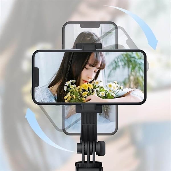 📱 50% korting! Slimme selfiestick – automatische gezichtsherkenning, 360° rotatie & ingebouwde camera. Inclusief 2 fill lights – tot 180 cm! ✨🤳