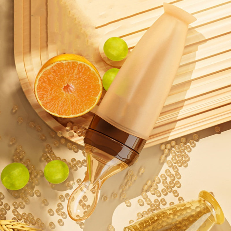 Siliconen voedingslepel, voedingslepel met klemfunctie, aanvullend hulpmiddel voor baby's