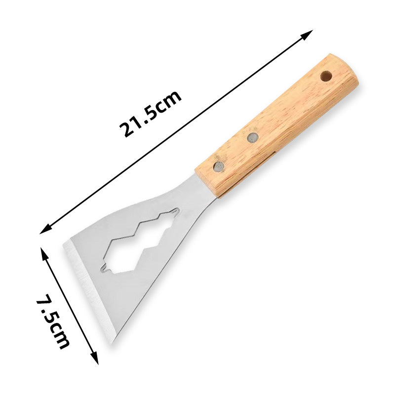 ⚒️ Multifunctioneel Plamuurmes – Stalen Blad, Houten Handvat & Perfect voor Renovatie 🏠