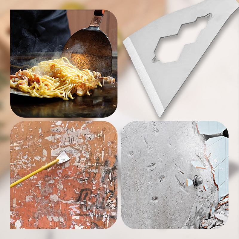 ⚒️ Multifunctioneel Plamuurmes – Stalen Blad, Houten Handvat & Perfect voor Renovatie 🏠