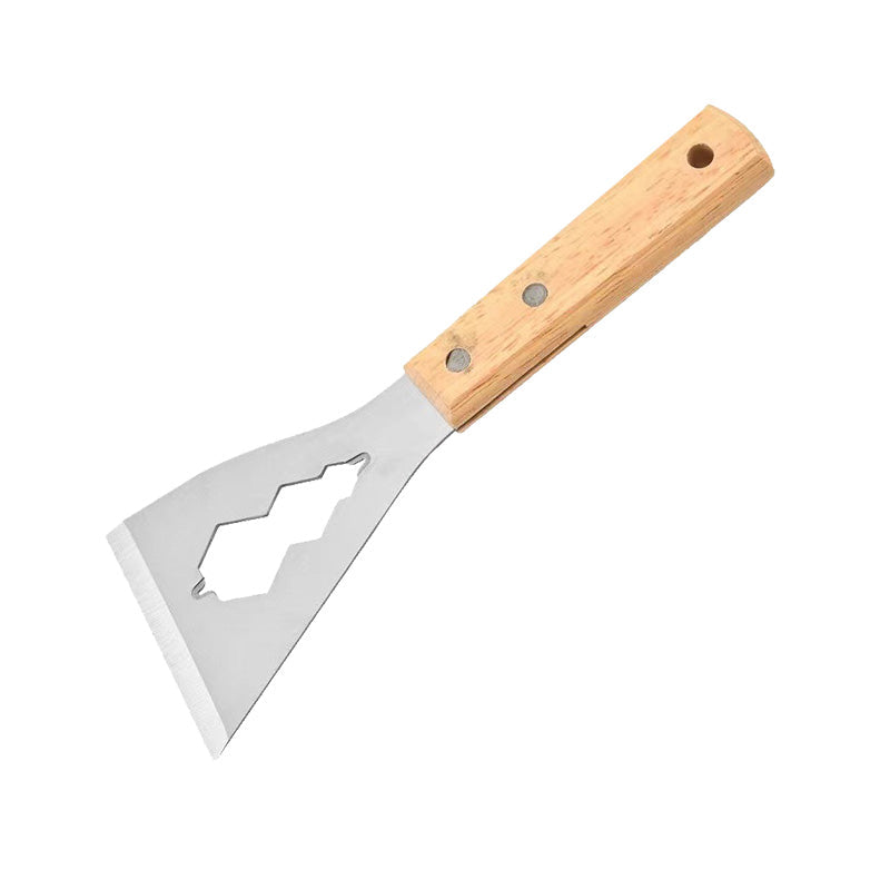 ⚒️ Multifunctioneel Plamuurmes – Stalen Blad, Houten Handvat & Perfect voor Renovatie 🏠