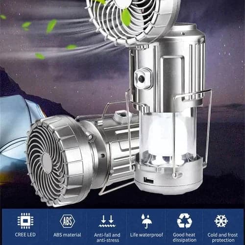 (🔥2025 Hot Rea🎁 ) 6-i-1 Draagbare LED Camping lantaarn met ventilator