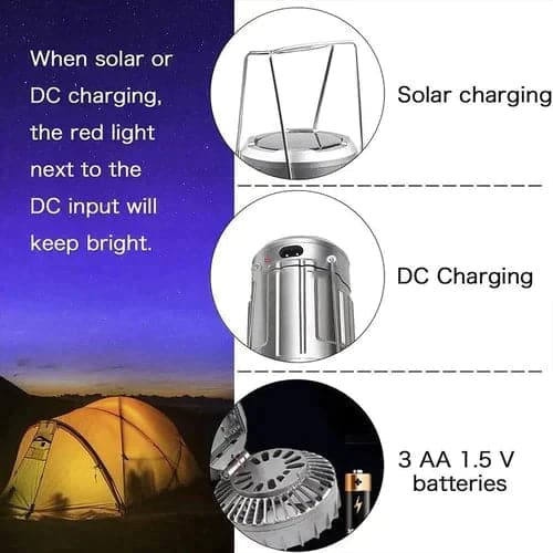(🔥2025 Hot Rea🎁 ) 6-i-1 Draagbare LED Camping lantaarn met ventilator