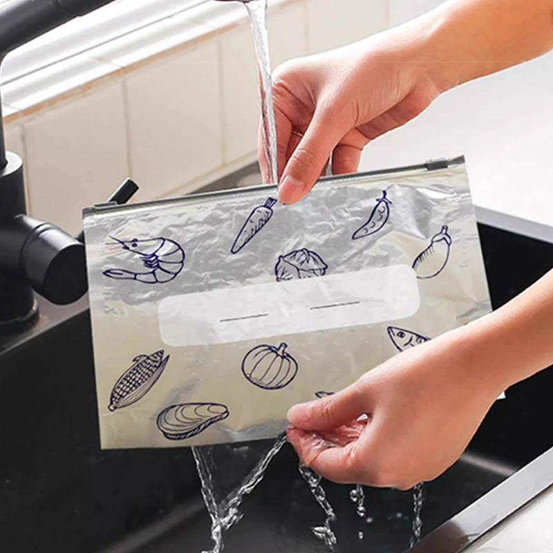 Herbruikbare aluminiumfolie verzegelbare opbergzakken