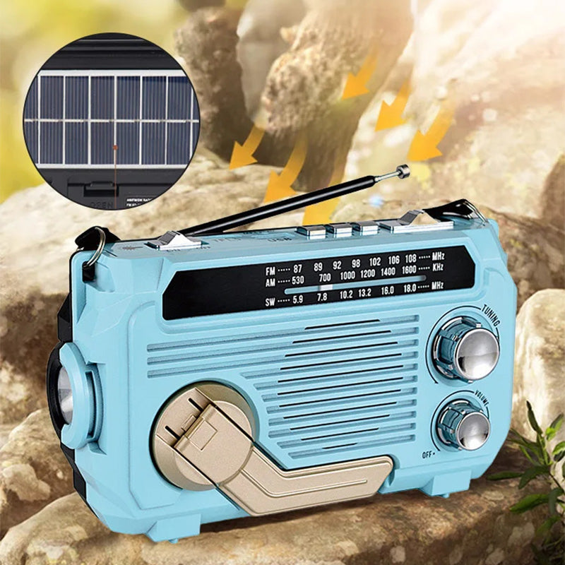 📻 50% korting! Multifunctionele handzwengel radio – met zaklamp, noodoplader & draagbaar. Perfect voor noodgevallen & outdoor! ✨🔦