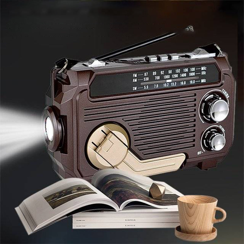 📻 50% korting! Multifunctionele handzwengel radio – met zaklamp, noodoplader & draagbaar. Perfect voor noodgevallen & outdoor! ✨🔦