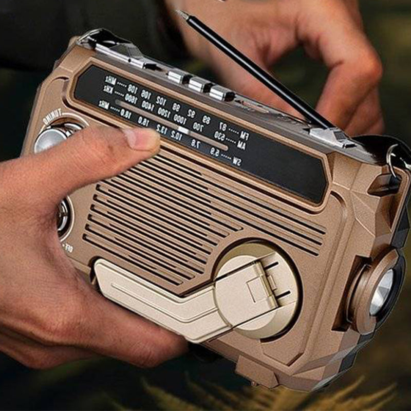 📻 50% korting! Multifunctionele handzwengel radio – met zaklamp, noodoplader & draagbaar. Perfect voor noodgevallen & outdoor! ✨🔦