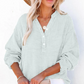 💖Beperkte Uitverkoop 60% UIT💖Women's Casual Gaas Knoop Hals Lange Mouw Blouse
