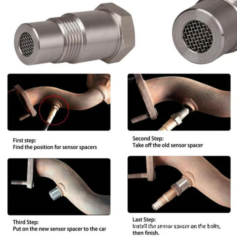 🔧 50% korting! Zuurstofsensor filter adapter – corrosiebestendig, hittebestendig & compact. Eenvoudige installatie – verlengt de levensduur van je sensor! ✨🚗