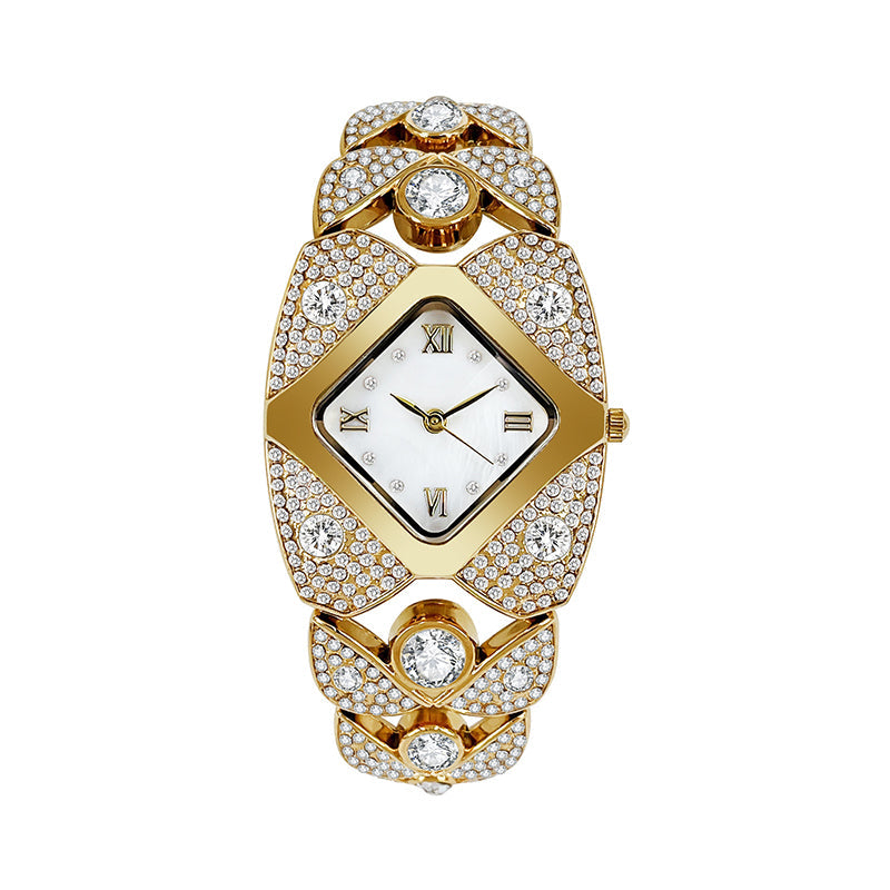 💎50% korting⌚Dames retro quartzhorloge met fonkelende strass steentjes