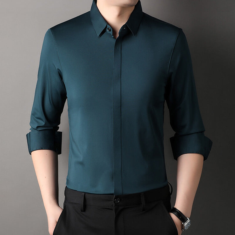 ✨2025 Nieuw Premium Bedrijfsshirt👔Herenhemd met kreukvrije knoopsluiting