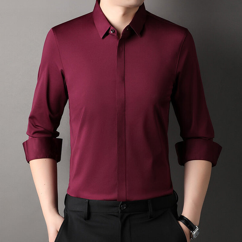 ✨2025 Nieuw Premium Bedrijfsshirt👔Herenhemd met kreukvrije knoopsluiting