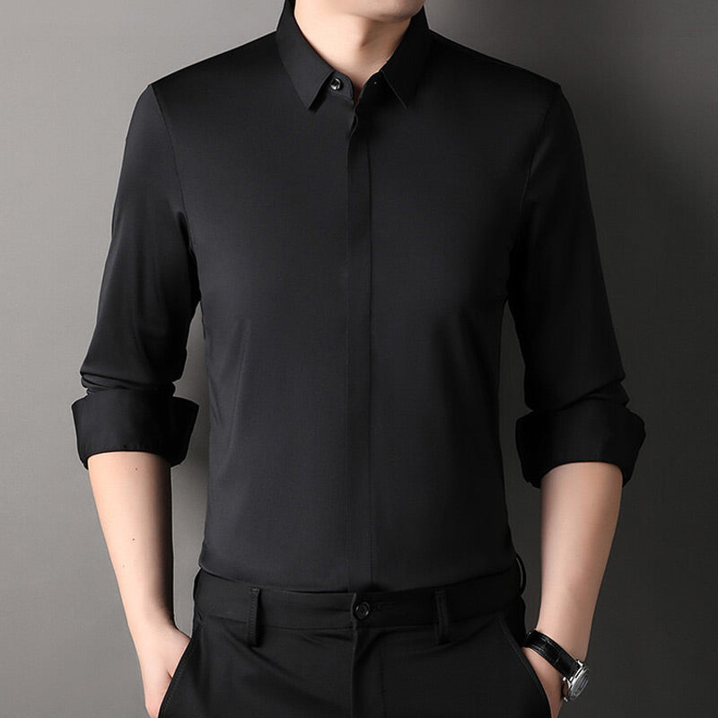 ✨2025 Nieuw Premium Bedrijfsshirt👔Herenhemd met kreukvrije knoopsluiting