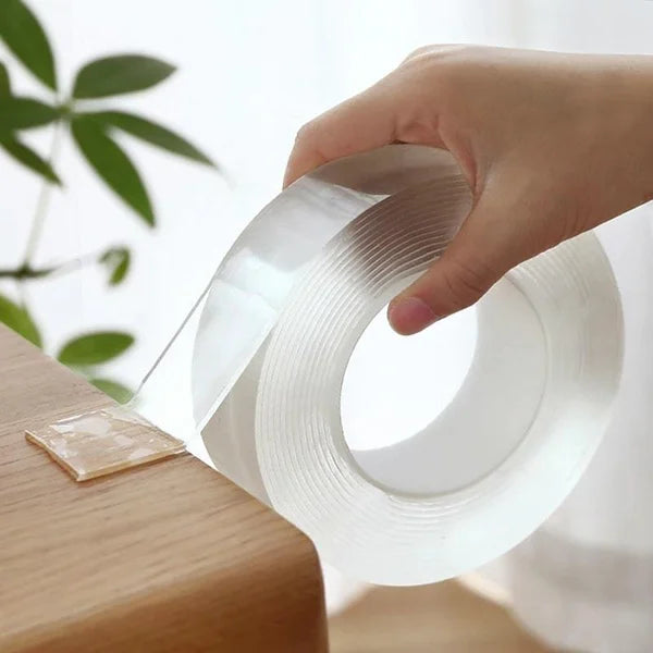 🛠️ 50% korting! Dubbelzijdige NANO anti-slip plakband – wasbaar, uitsnijdbaar & plakt op elke ondergrond. Bevestig alles zonder boren of sporen! ✨🏠