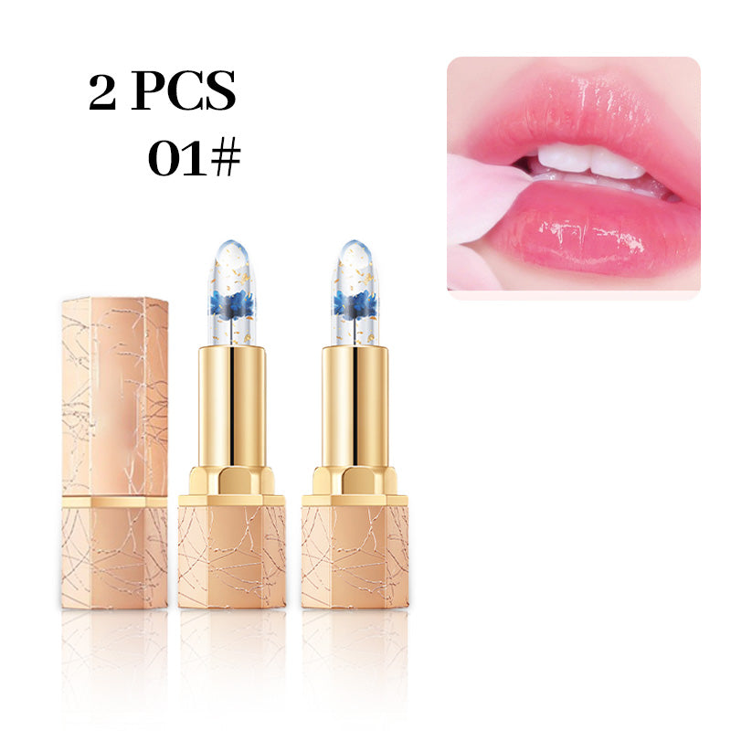 💝Koop 1, krijg 1 gratis! Crystal Flower Temp - Change Jelly Lipstick✨ | Thousand - Color Lip Magic