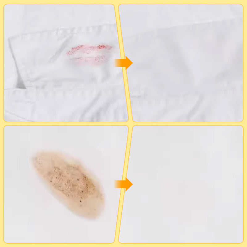 ✨ Draagbare Vlekkenverwijderaar Pen – Dubbele Kop, 3-Seconden Vlekken Weg & Plantenformule (Thuis & Op Reis Snel Schoon!)