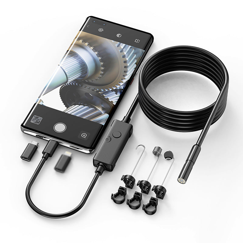 📱 50% korting! Endoscoopcamera 200W HD – 8mm sonde, Type-C & Lightning, waterdicht & plug & play. Inspecteer moeilijk bereikbare plekken moeiteloos! 🔍✨