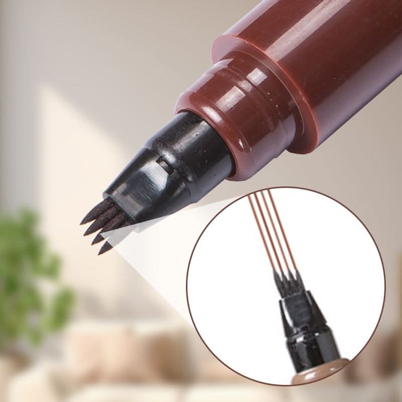 🤩Waterdichte baard- en wenkbrauwpen met vier punten