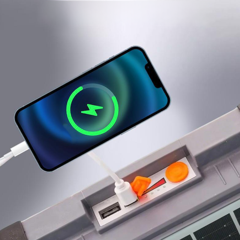 Draagbare multifunctionele zonne-LED-schijnwerper