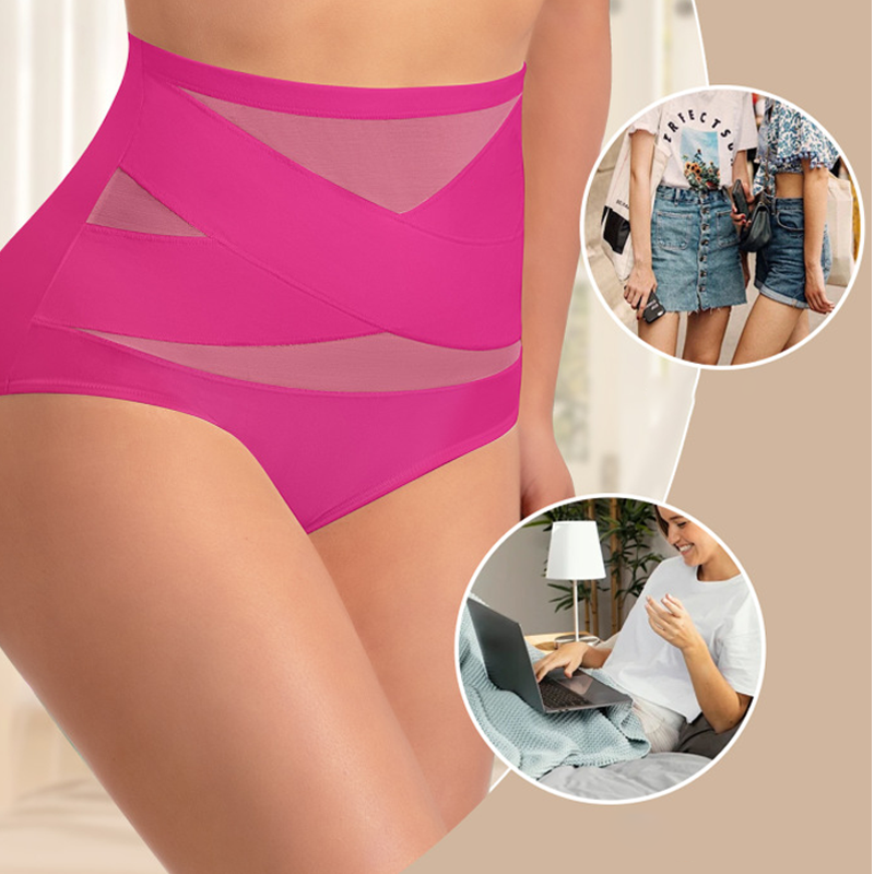 🌸 Hooggetailleerde panty in grote maten met buikversteviging