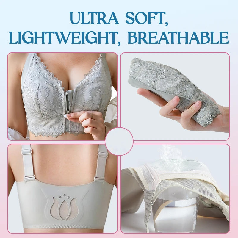 ✨💞Ultrazachte beha met ritssluiting aan de voorkant en zonder beugels