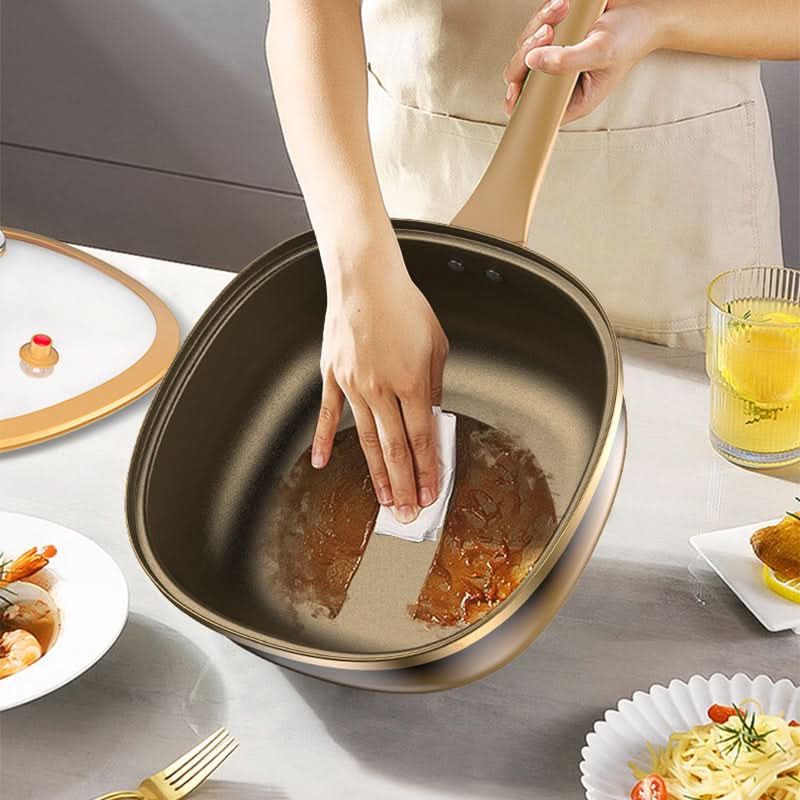 🔥Uitverkoop 50% korting🔥12in titanium legering anti-aanbakpot met deksel🍳
