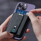 PU Lederen magnetische kaarthouder voor iPhone & telefoonhoesje