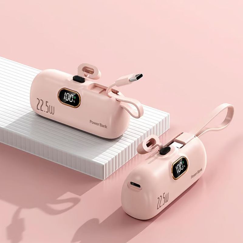 🍬🔋 Zo groot als een lippenstift, maar geeft je telefoon 2 keer nieuw leven! 5000mAh Mini Powerbank – NU TIJDELIJK AANBOD! ✨