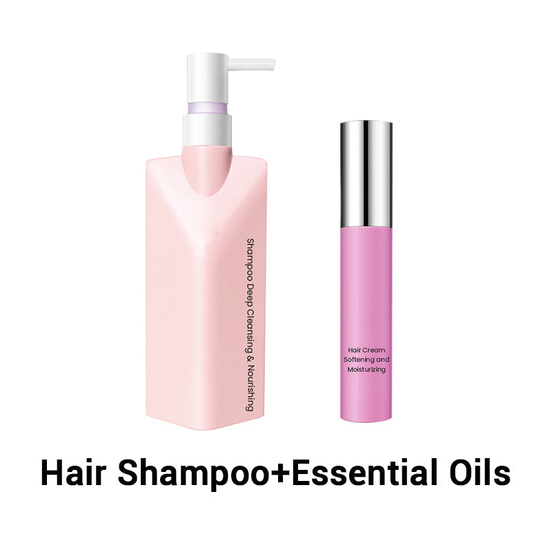 Reinigende, verzachtende en geparfumeerde shampoo en conditioner set