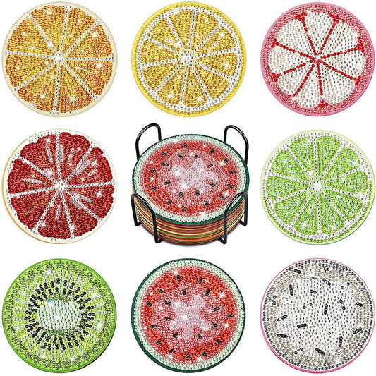 DIY-set voor het maken van onderzetters met strass-steentjes en houde