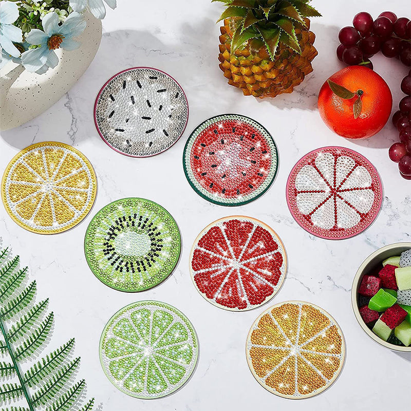 DIY-set voor het maken van onderzetters met strass-steentjes en houde