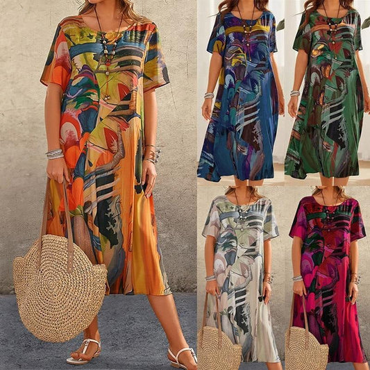 ⏳Tijdelijke aanbieding⏰Tropical Breeze-jurk