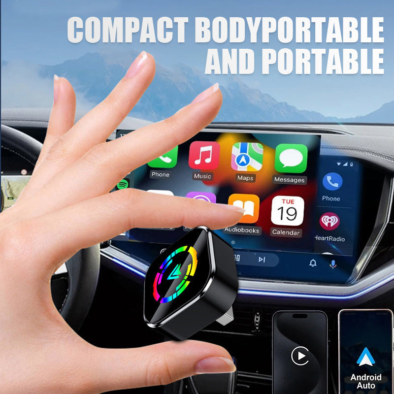 2-in-1 draadloze adapter voor iPhone en Android Auto